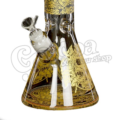 Amsterdam glass bong (with golden skull) 2